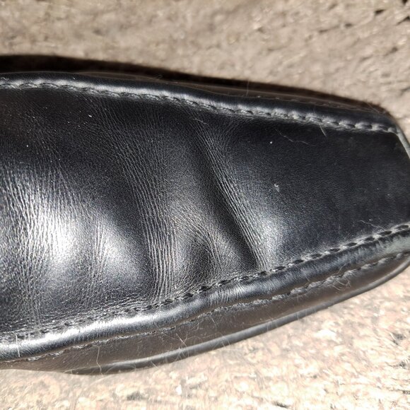 VINTAGE PRADA-Linea Rossa-Square Toe Black Leather Chelsea Boot-Sz10.5-Excellent main image 8